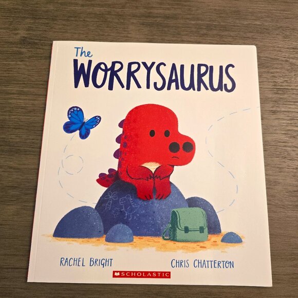 Worrysaurus Paperback Picture Book- Social Emotional Learning SEL- NEW Teacher - Picture 1 of 2